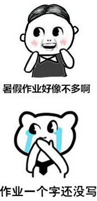 暑假补作业表情包