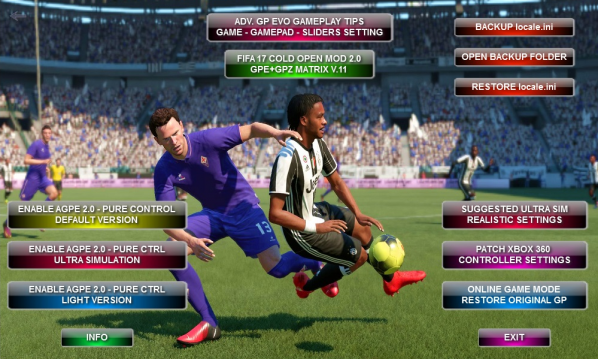 FIFA17AGPE纯游戏性选择工具