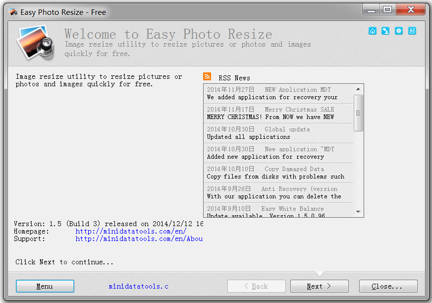 Easy Photo Resize
