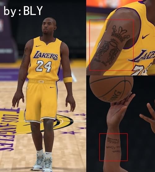 NBA2K18巅峰科比纹身补丁