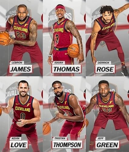NBA2K18骑士全队球员高清照片补丁