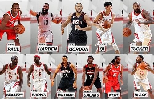NBA2K18火箭全队球员高清照片补丁