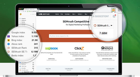 Chrome SEOquake 
