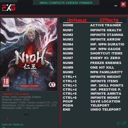 仁王十七项修改器下载