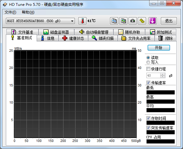 HDTune硬盘检测工具