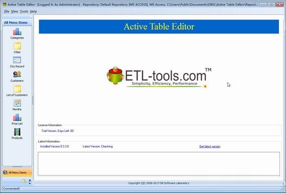 active table editor