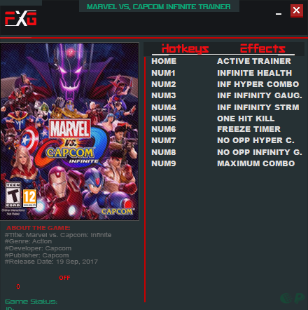 漫画英雄VS卡普空无限九项修改器下载