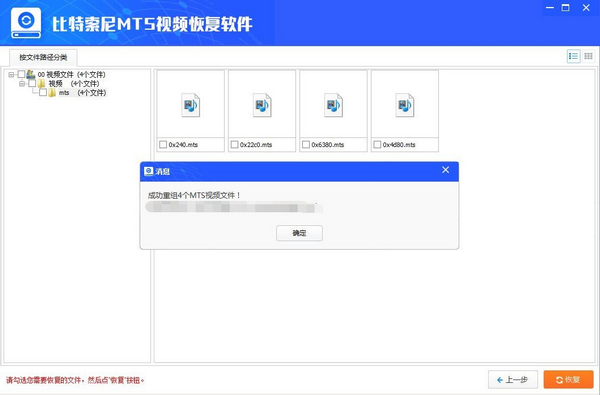 比特索尼MTS视频恢复软件