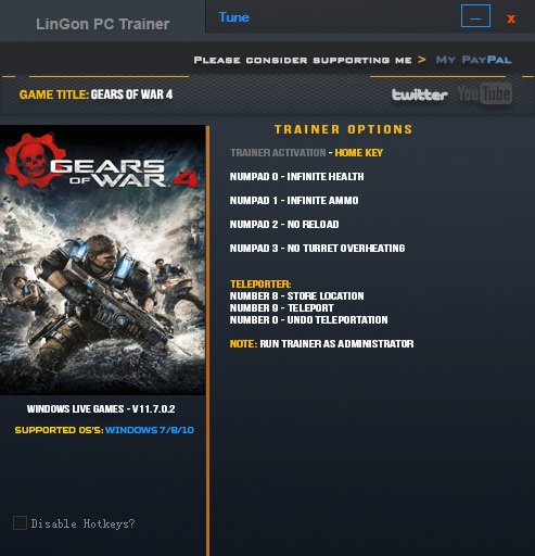 战争机器4修改器下载