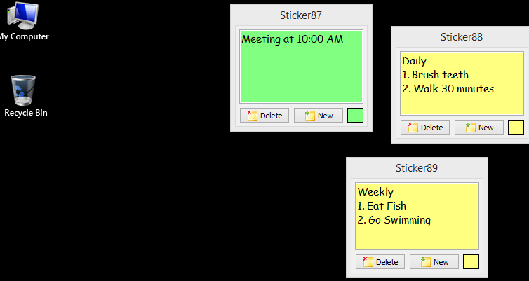Vov Sticky Notes