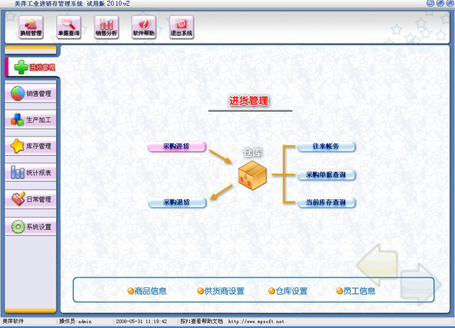 美萍工业进销存管理系统