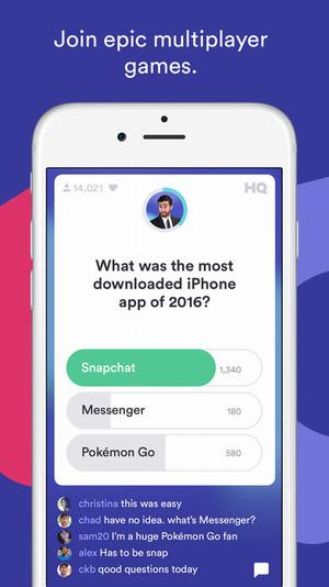 HQ Trivia app