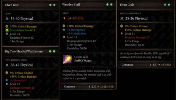 神界原罪2有意义的武器选择MOD下载