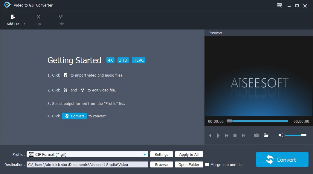 Aiseesoft Video to GIF Converter 