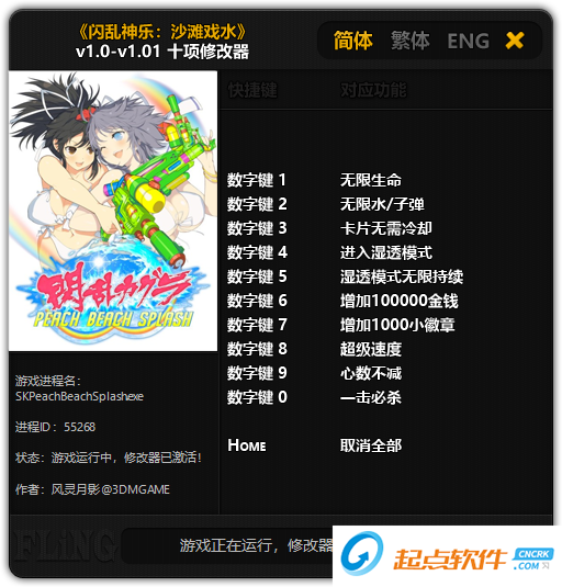 闪乱神乐沙滩戏水修改器