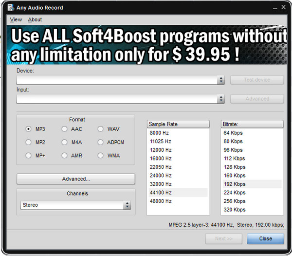 Soft4Boost Any Audio Record 
