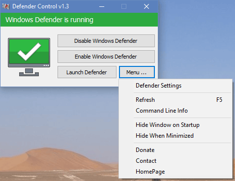 Defender Control下载