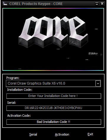 coreldraw x6 注册机