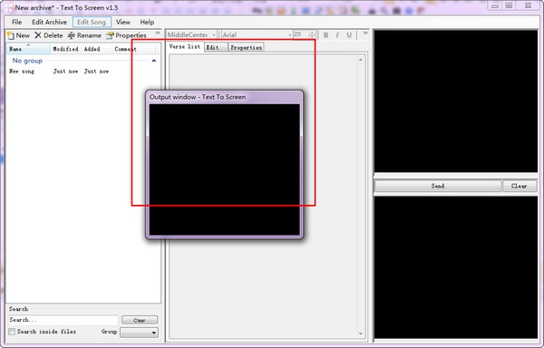 Text To Screen
