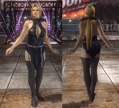 死或生5最后一战海莲娜黑丝露背超短裙礼服MOD