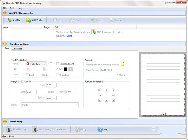 Boxoft PDF Bates Numbering下载