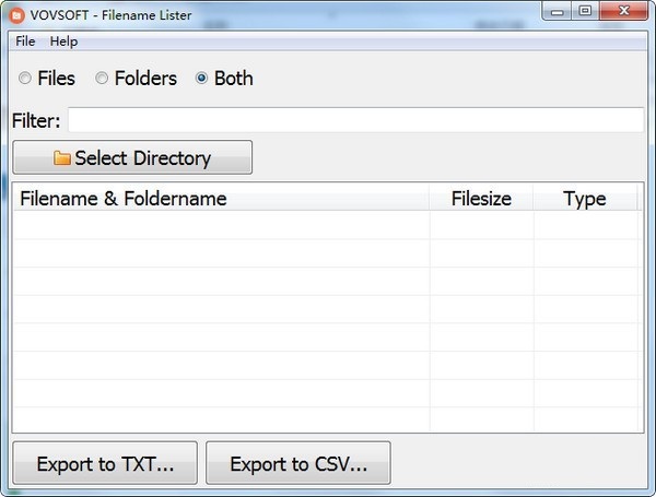 Filename Lister下载