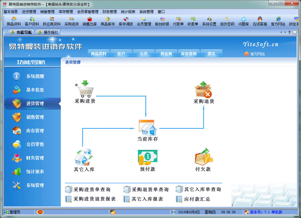 易特服装进销存软件