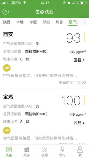 生态陕西app