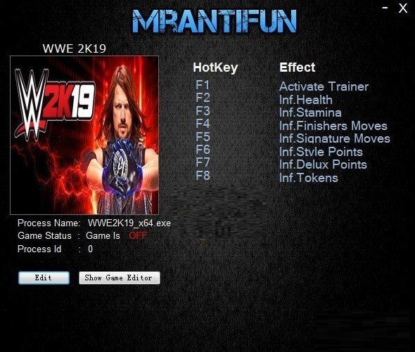 WWE2K19修改器