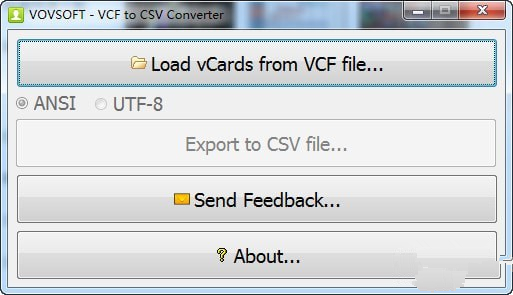 VCF to CSV Converter