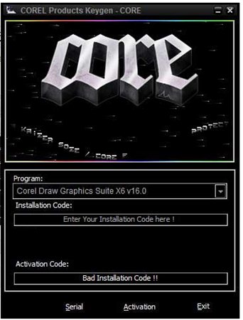 coreldraw x6注册机