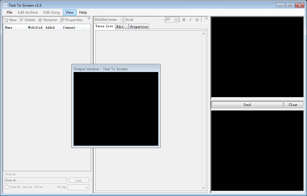 TextToScreen