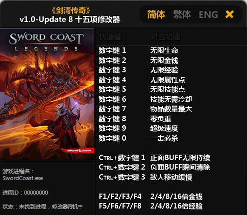 剑湾传奇十五项修改器