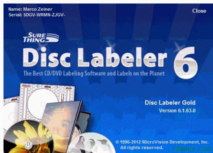 SureThing Disk Labeler Gold