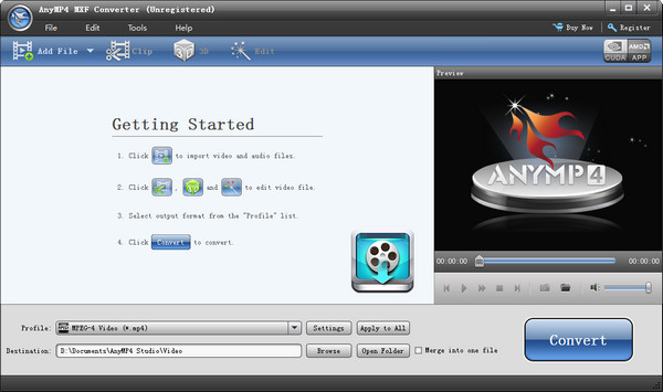 AnyMP4 MXF Converter下载