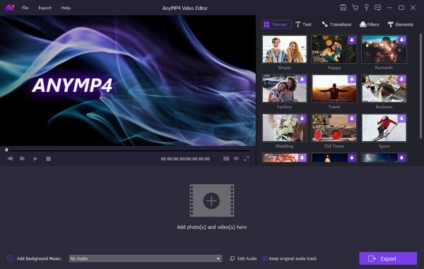 AnyMP4 Video Editor免费版