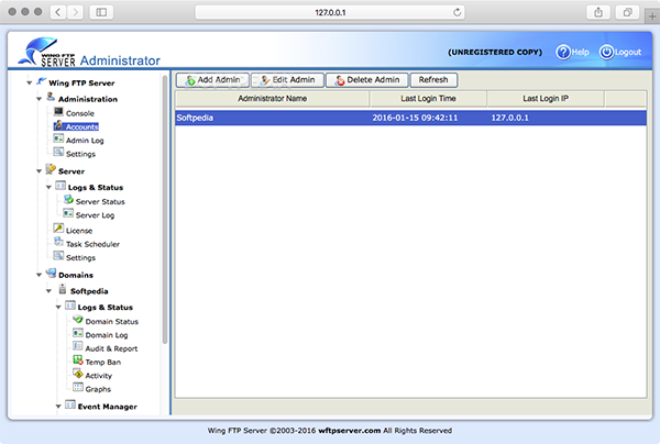 Wing FTP Server官方版
