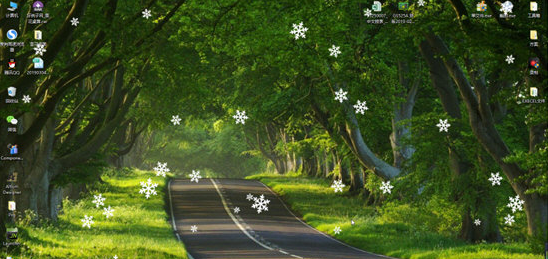 雪花飞舞屏保软件