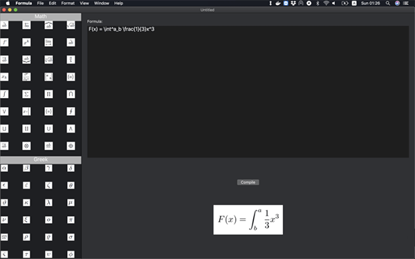 Formula for mac