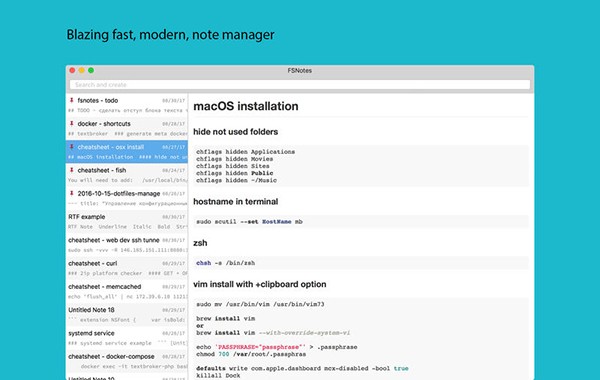 FSNotes for mac