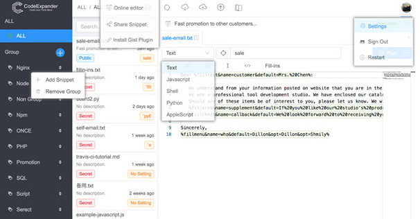 CodeExpander