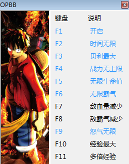 海贼王燃血十三项修改器