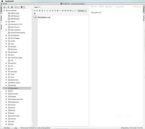 AsciiDocFX mac版