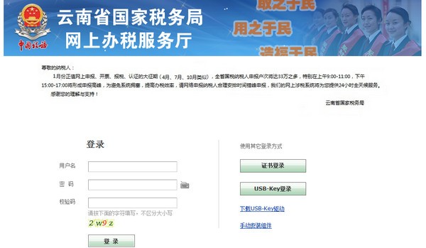 云南国税网上申报系统下载