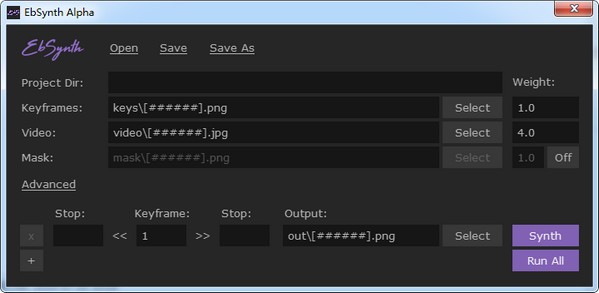 EbSynth Alpha