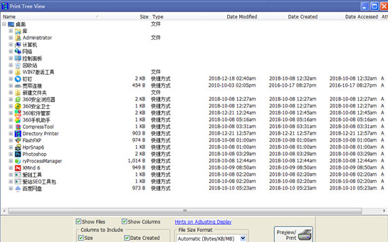 Directory Printer