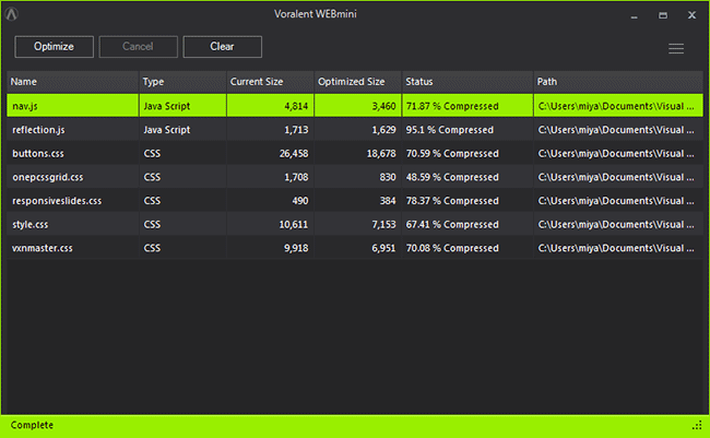 WEBmini 网页js或css文件压缩软件 绿色汉化版图1