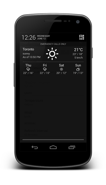 Notification Weather Pro v2.5.5 安卓版图1