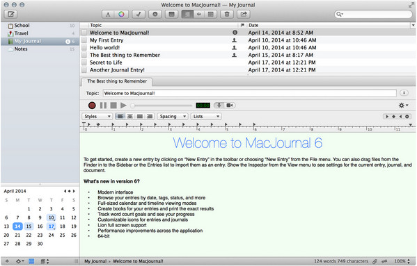 MacJournal for Mac V6.1.6 官方版图2