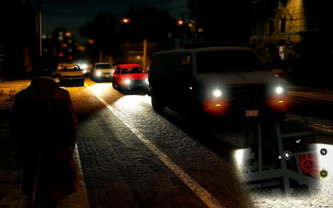 看门狗车辆头灯动态阴影mod 绿色版图1